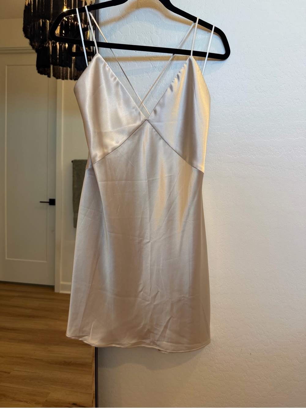 Grace Loves Lace Satin Slip Chemise - Champagne
